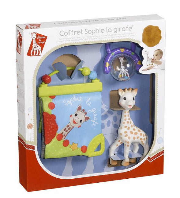 Sophie de Giraf Geschenkdoosje Ontdekboekje + Rammelaar Met Handvat - Sophie de Giraf - Babywinkel - 3056565163251