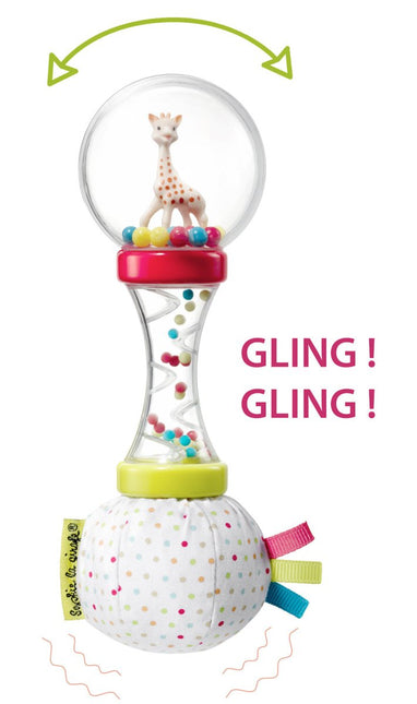 Sophie de Giraf Rammelaar Zachte Maracas Wit/Rood - Sophie de Giraf - Babywinkel - 3056562001686
