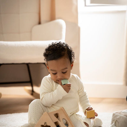 Speelbal oud roze/warm linen - 2 - pack koop je bij Babywinkel