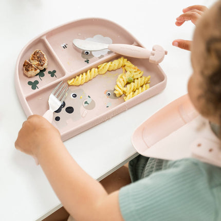 Stick&Stay compartment plate Tiny farm Powder koop je bij Babywinkel