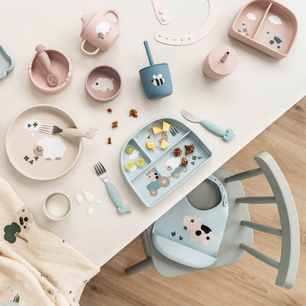 Stick&Stay Verdeel Bord Tiny farm Blue koop je bij Babywinkel