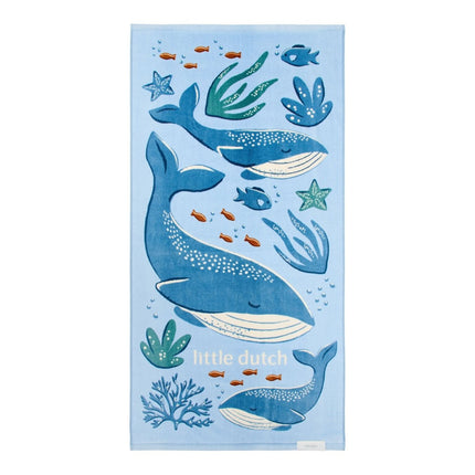 Strand handdoek Ocean World Blue koop je bij Babywinkel