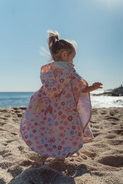 Strand poncho Dreamy Mermaid Multicolour - One size koop je bij Babywinkel