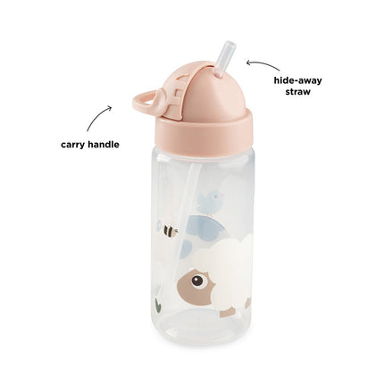 Straw bottle Tiny farm Powder 350 ml koop je bij Babywinkel