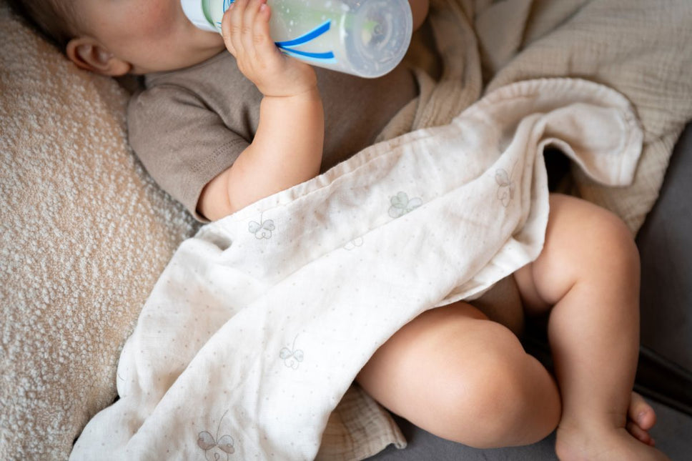 Swaddle Tender beige/clover - 115x115 - 2 - pack - Babywinkel - 8721052101706
