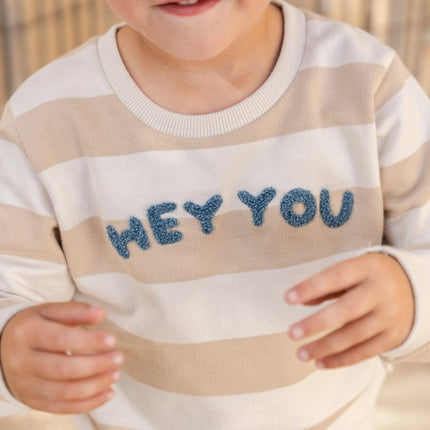 Sweater Biscuit Stripe koop je bij Babywinkel