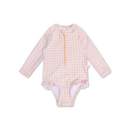 Swim Essentials Badpak Kind Apricot Orange Lange Mouwen - Swim Essentials - Babywinkel - 7432234119112
