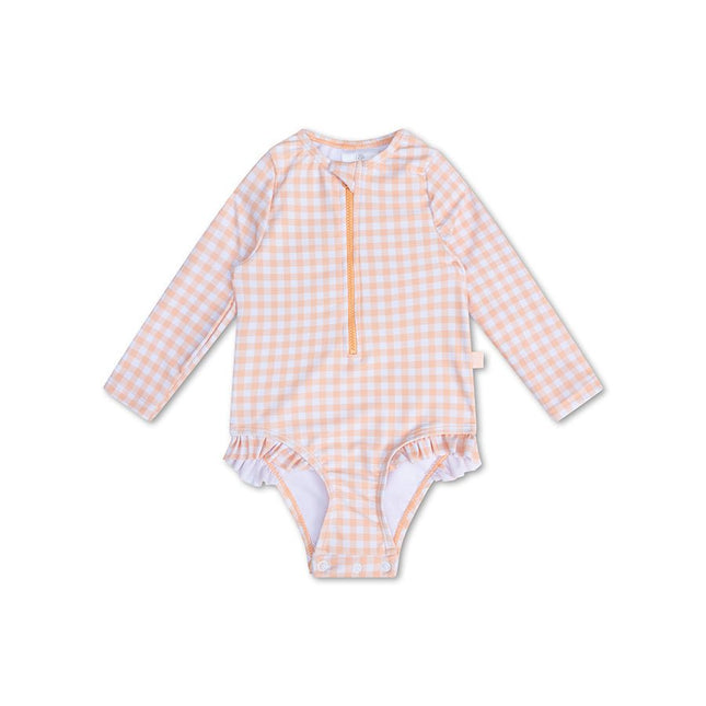 Swim Essentials Badpak Kind Apricot Orange Lange Mouwen - Swim Essentials - Babywinkel - 7432234119112