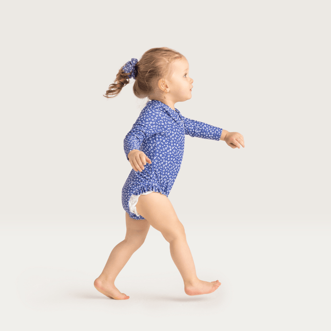 Swim Essentials Badpak Kind Blue Leopard Lange Mouwen - Swim Essentials - Babywinkel - 7432234118139
