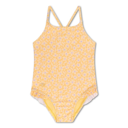 Swim Essentials Badpak Kind Florish Yellow - Babywinkel - 8721197412484