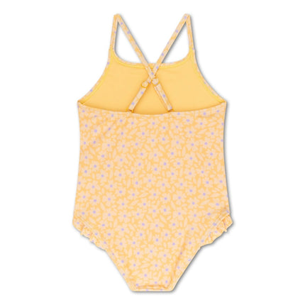 Swim Essentials Badpak Kind Florish Yellow - Babywinkel - 8721197412484