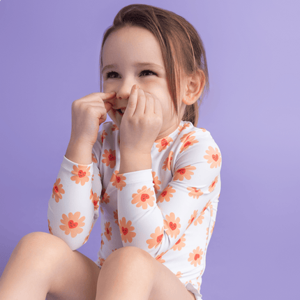 Swim Essentials Badpak Kind Flower Hearts Lange Mouwen - Swim Essentials - Babywinkel - 7432234120170