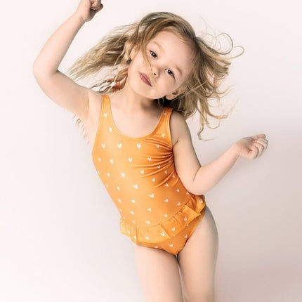 Swim Essentials Badpak Kind Hartjes Oranje - Swim Essentials - Babywinkel - 7432233961910
