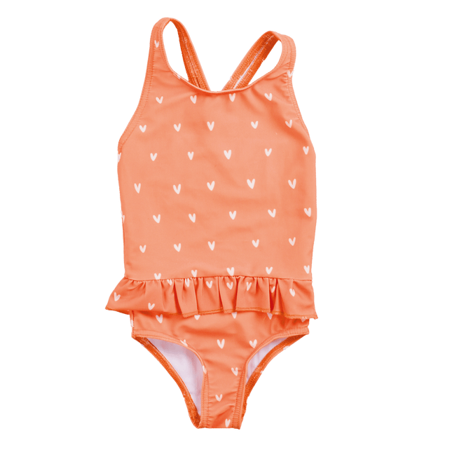 Swim Essentials Badpak Kind Hartjes Oranje - Swim Essentials - Babywinkel - 7432233961910