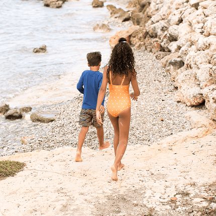 Swim Essentials Badpak Kind Hartjes Oranje - Swim Essentials - Babywinkel - 7432233961910