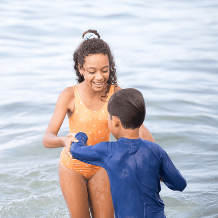 Swim Essentials Badpak Kind Hartjes Oranje - Swim Essentials - Babywinkel - 7432233961910