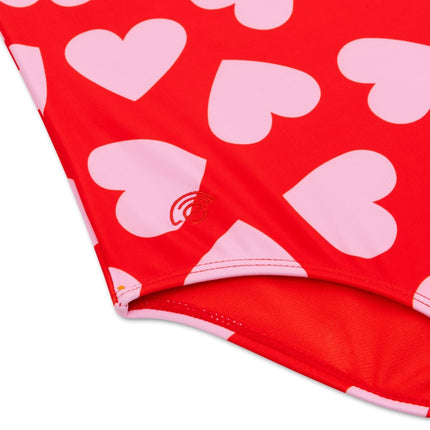 Swim Essentials Badpak Kind Hearts Red - Babywinkel - 8721197412453