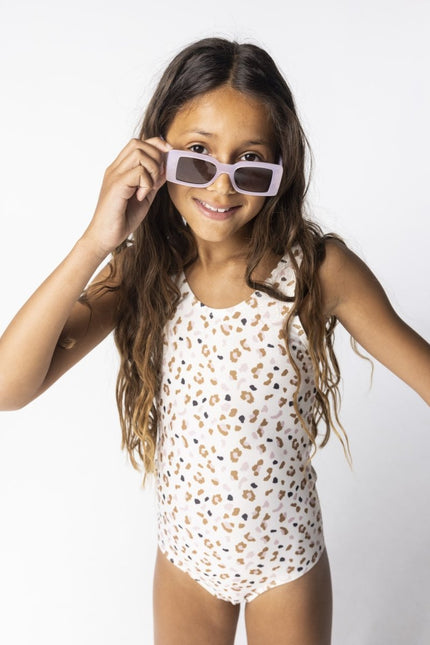 Swim Essentials Badpak Kind Panterprint Off White Kahki - Swim Essentials - Babywinkel - 7432233959955