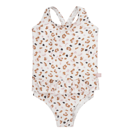 Swim Essentials Badpak Kind Panterprint Off White Kahki - Swim Essentials - Babywinkel - 7432233959955