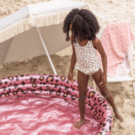 Swim Essentials Badpak Kind Panterprint Off White Kahki - Swim Essentials - Babywinkel - 7432233959955
