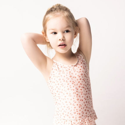 Swim Essentials Badpak Kind Panterprint Old Pink - Swim Essentials - Babywinkel - 7432233960937