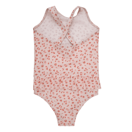 Swim Essentials Badpak Kind Panterprint Old Pink - Swim Essentials - Babywinkel - 7432233960937