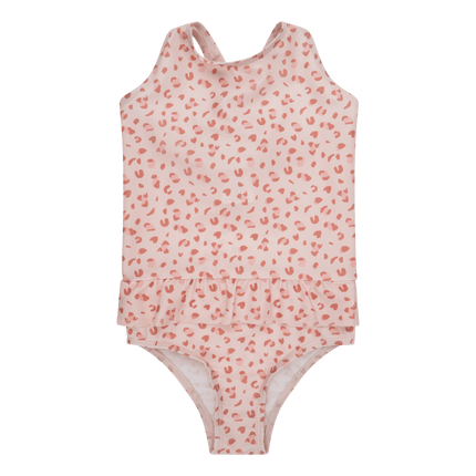 Swim Essentials Badpak Kind Panterprint Old Pink - Swim Essentials - Babywinkel - 7432233960937