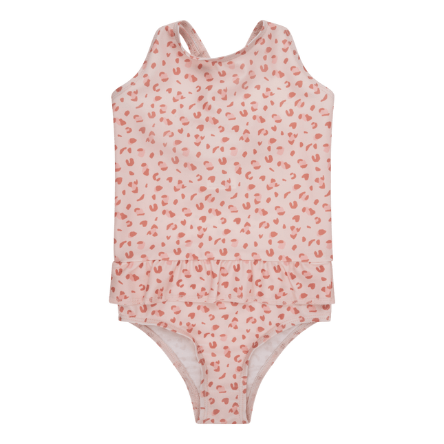 Swim Essentials Badpak Kind Panterprint Old Pink - Swim Essentials - Babywinkel - 7432233960937
