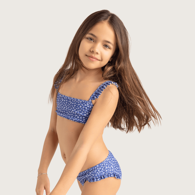 Swim Essentials Bikini Kind Blue Leopard - Swim Essentials - Babywinkel - 7432234131138