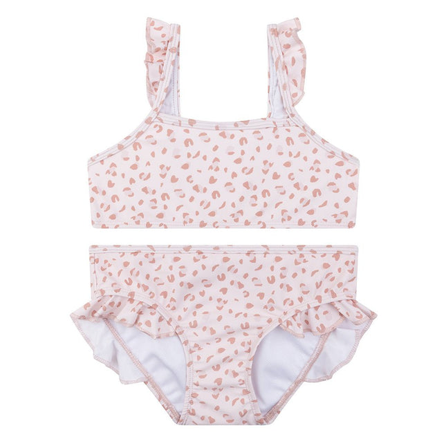 Swim Essentials Bikini Kind Panterprint Old Pink - Swim Essentials - Babywinkel - 7432233950945
