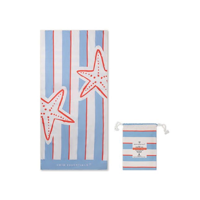 Swim Essentials Microvezel Strandlaken – Catch of the Day (180 × 90 cm) koop je bij Babywinkel