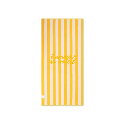 Swim Essentials Microvezel Strandlaken – Yellow Flower (135 × 65 cm) koop je bij Babywinkel