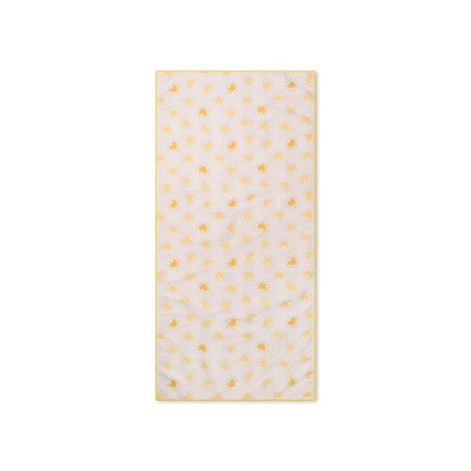 Swim Essentials Microvezel Strandlaken – Yellow Flower (135 × 65 cm) koop je bij Babywinkel