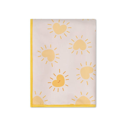 Swim Essentials Microvezel Strandlaken – Yellow Flower (135 × 65 cm) koop je bij Babywinkel