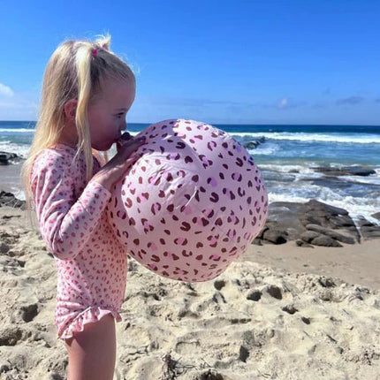Swim Essentials Old Pink Leopard Strandbal – 51 cm koop je bij Babywinkel