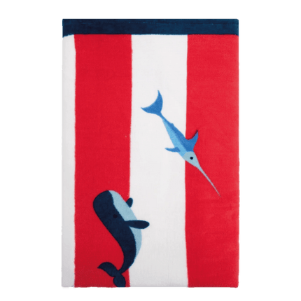 Swim Essentials Strandlaken Walvis Rood 135X65Cm - Swim Essentials - Babywinkel - 7432234190135