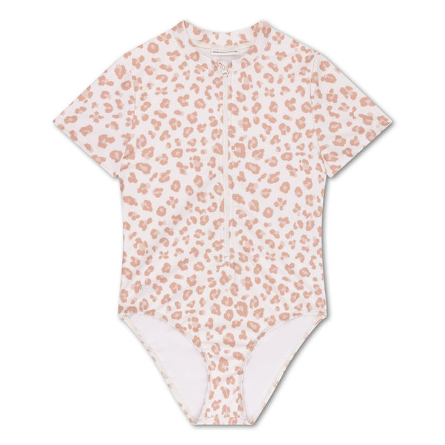 Swim Essentials Uv Zwempak Beige Leopard Rashguard - Babywinkel - 8721197412217