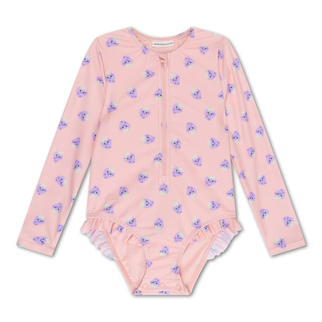 Swim Essentials Uv Zwempak Blackberry Rashguard Ruffle - Babywinkel - 8721197412088
