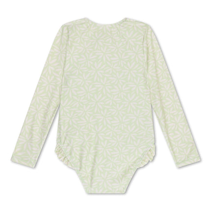 Swim Essentials Uv Zwempak Matcha Green Rashguard Ruffle - Babywinkel - 8721197412002