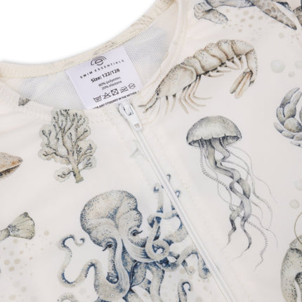 Swim Essentials Uv Zwempak Sea Life Rashguard Ruffle - Babywinkel - 8721197410923