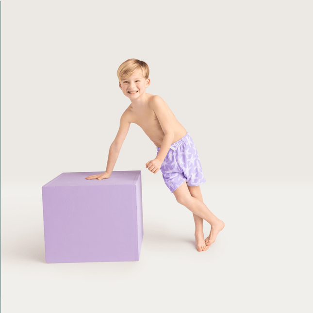 Swim Essentials Zwembroek Kind Lila Sea Stars Shorts - Swim Essentials - Babywinkel - 7432234138175