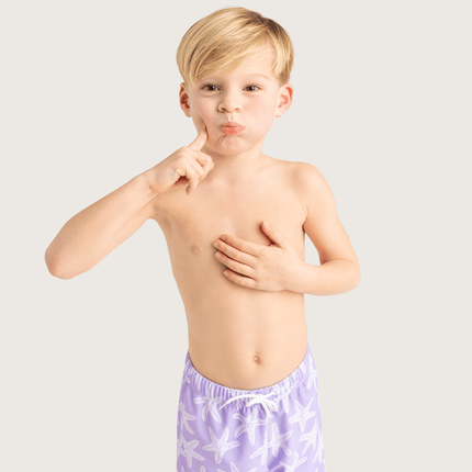 Swim Essentials Zwembroek Kind Lila Sea Stars Shorts - Swim Essentials - Babywinkel - 7432234138175