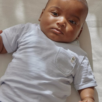 T-shirt korte mouw blauw Baby Blue koop je bij Babywinkel