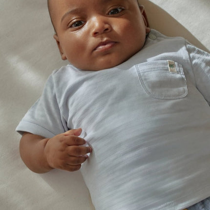 T-shirt korte mouw blauw Baby Blue koop je bij Babywinkel