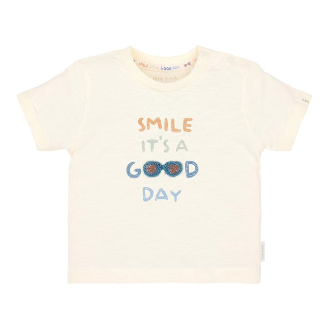 T-shirt korte mouw Creme koop je bij Babywinkel