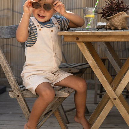 T-shirt korte mouw Indigo Sand Stripe koop je bij Babywinkel