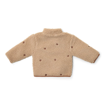 Pluszowy kardigan Taupe