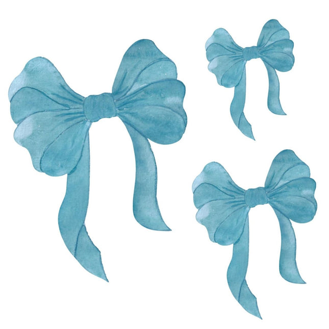 That's Mine Muursticker Blue Bows 3 - Pack Blue koop je bij Babywinkel