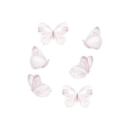 That's Mine Muursticker Butterflies 6 Stuks White koop je bij Babywinkel