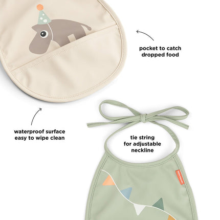Tiny pocket Slabbetje 2st Celebration Sand koop je bij Babywinkel